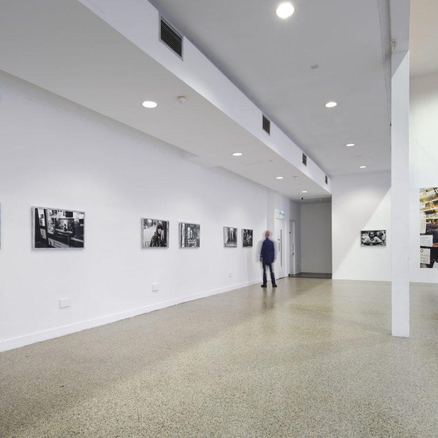 Installation view of Seen at The Lab Gallery