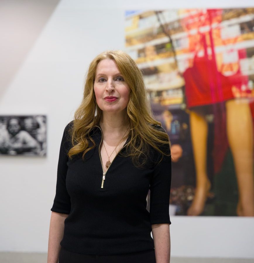 Missy Brinkmeyer at the opening of Seen at The Lab Gallery